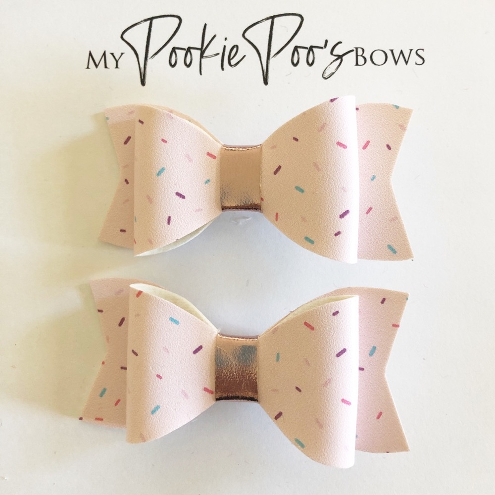 Pink Birthday Hair Clips